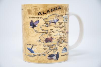Vintage Map Box Mug