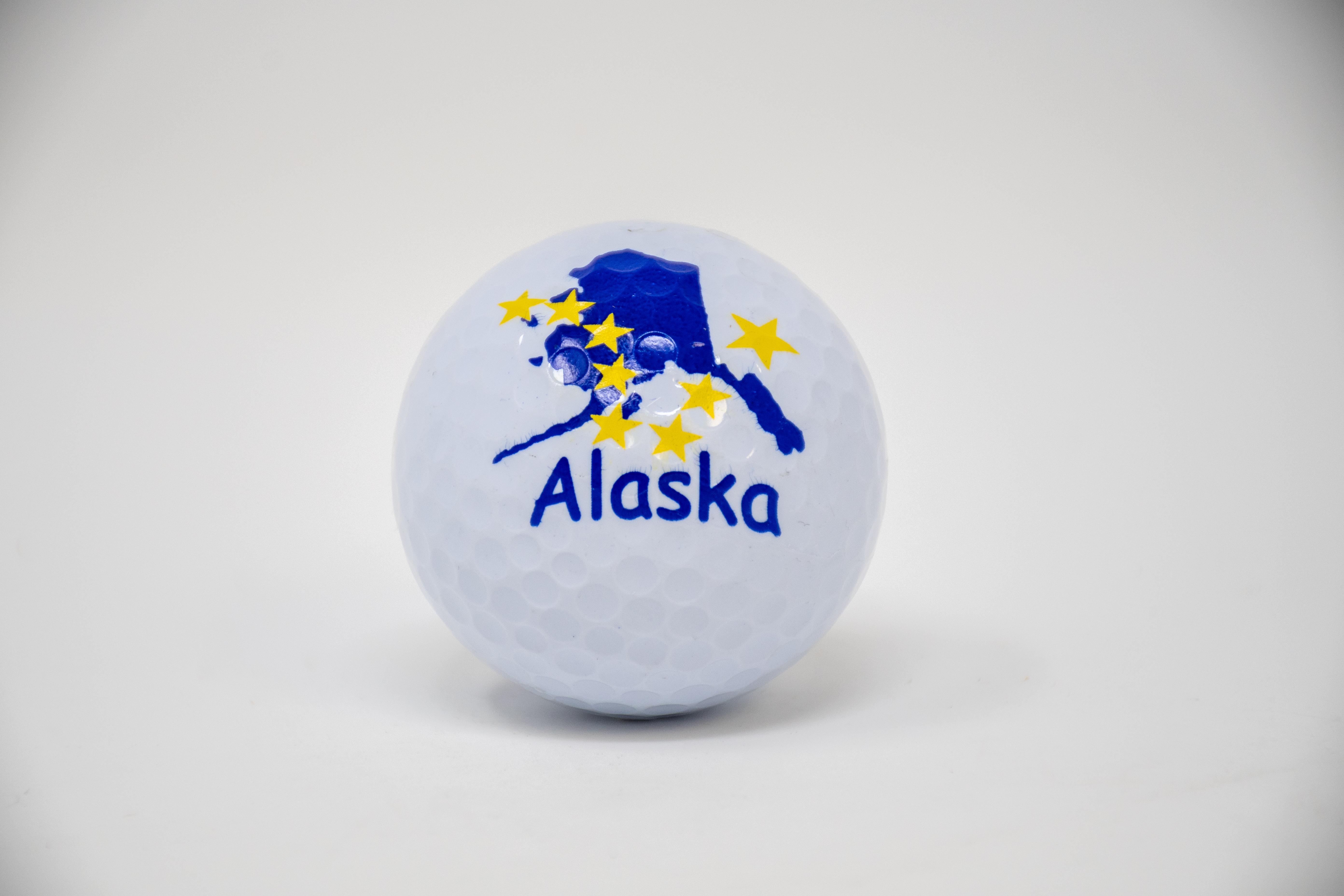  State Of Alaska Golf Ball