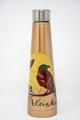 Tumbler - Gold, Raven/moon W/alaska
