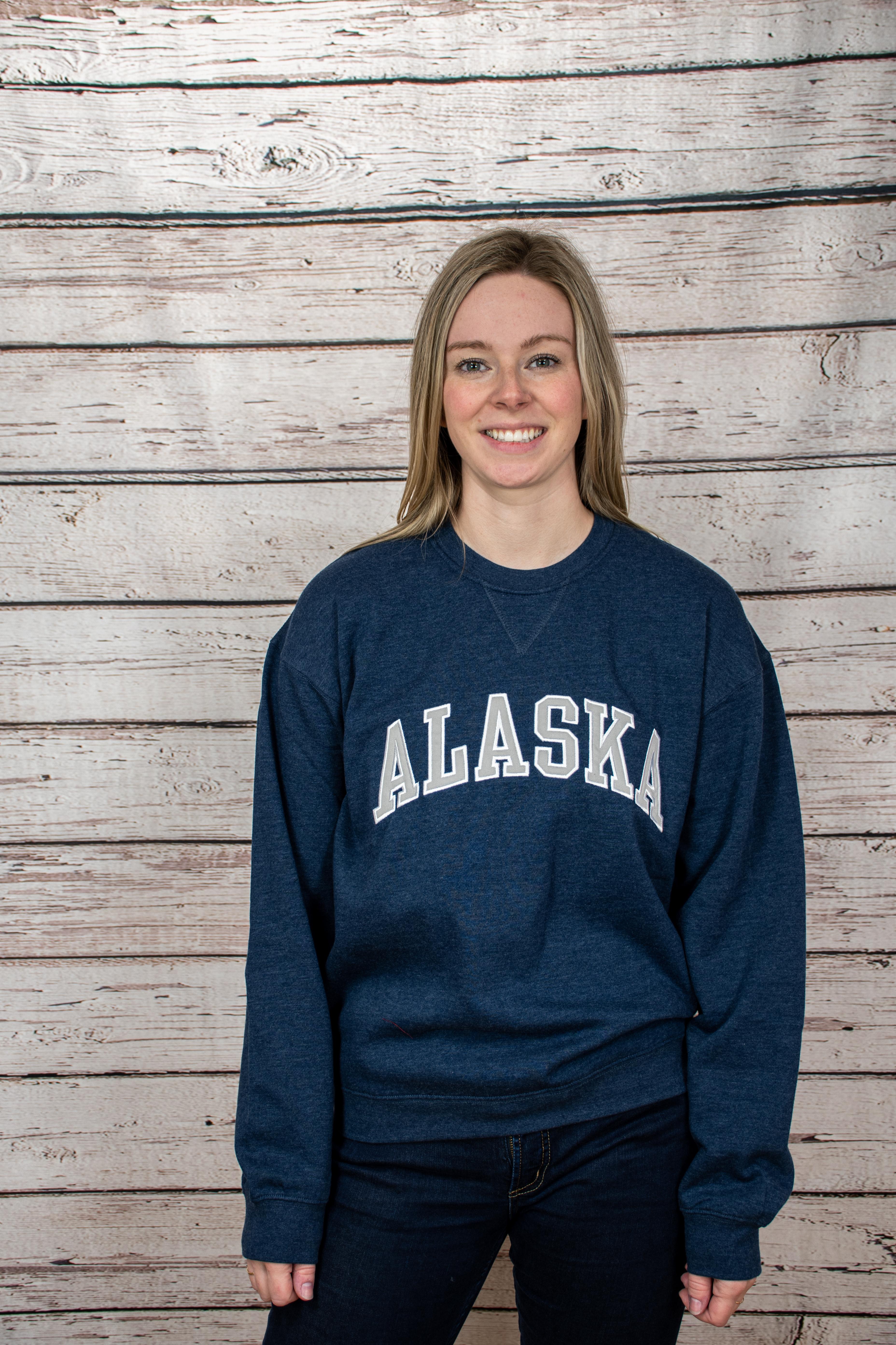  Alaska Applique Crew Neck Sweater