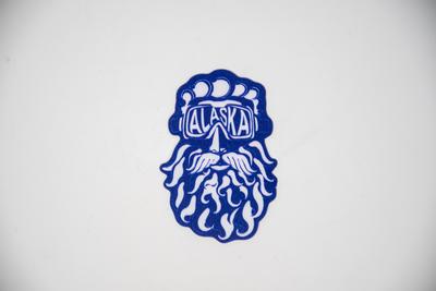 Mini Sticker - Beardy Skier