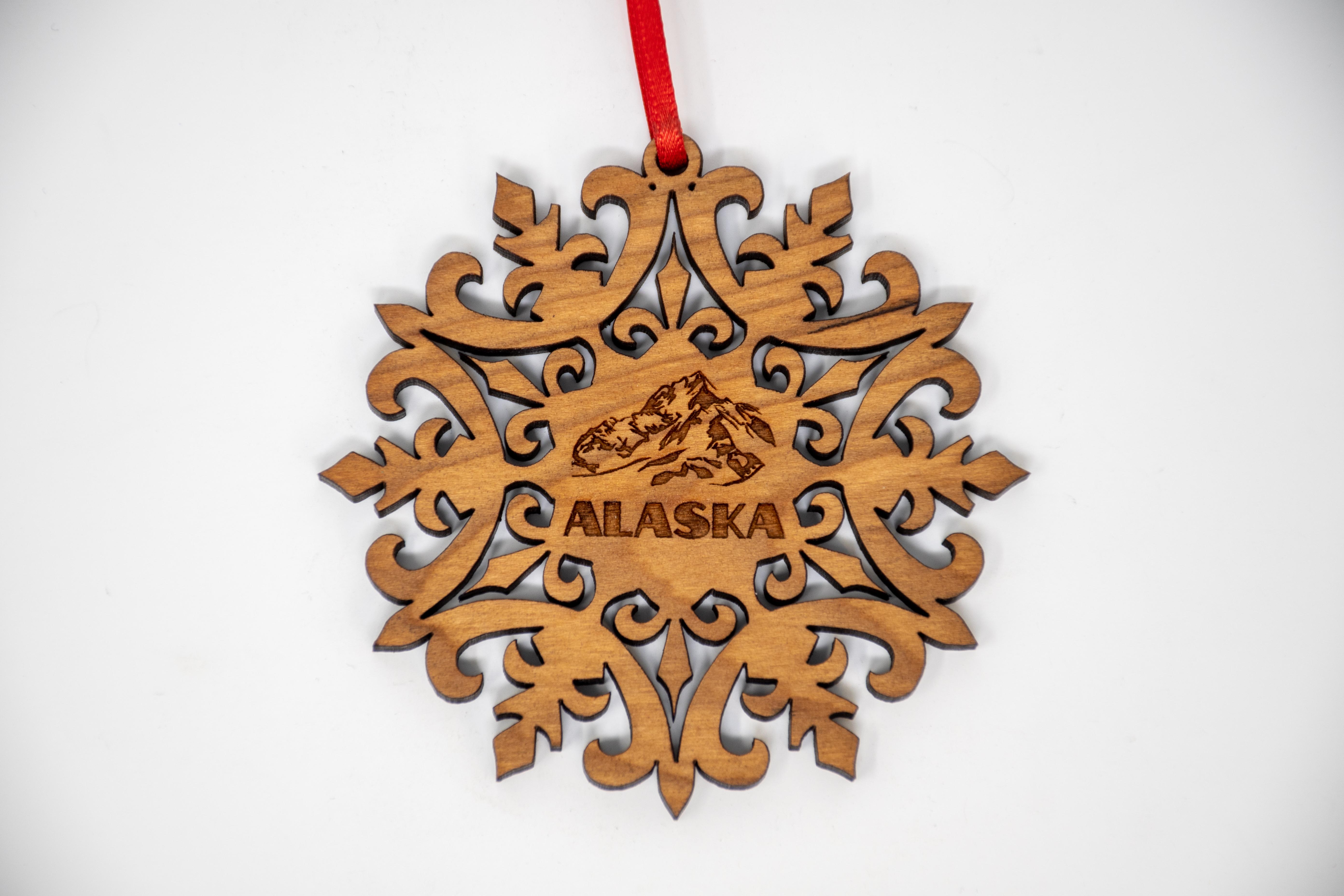  Wood Ornament - Snowflake