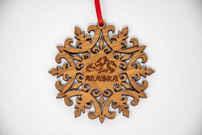 Wood Ornament - Snowflake