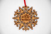 Wood Ornament - Snowflake