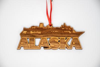 Wood Ornament - Cruise Ship