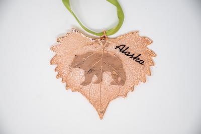 Rose Gold Cottonwood Leaf