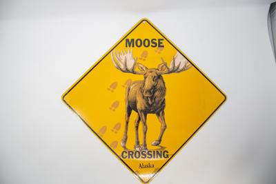 Sign-moose Crossing