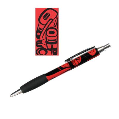 Pen Black + Red Raven
