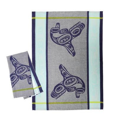 Tea Towel - Whale Blue