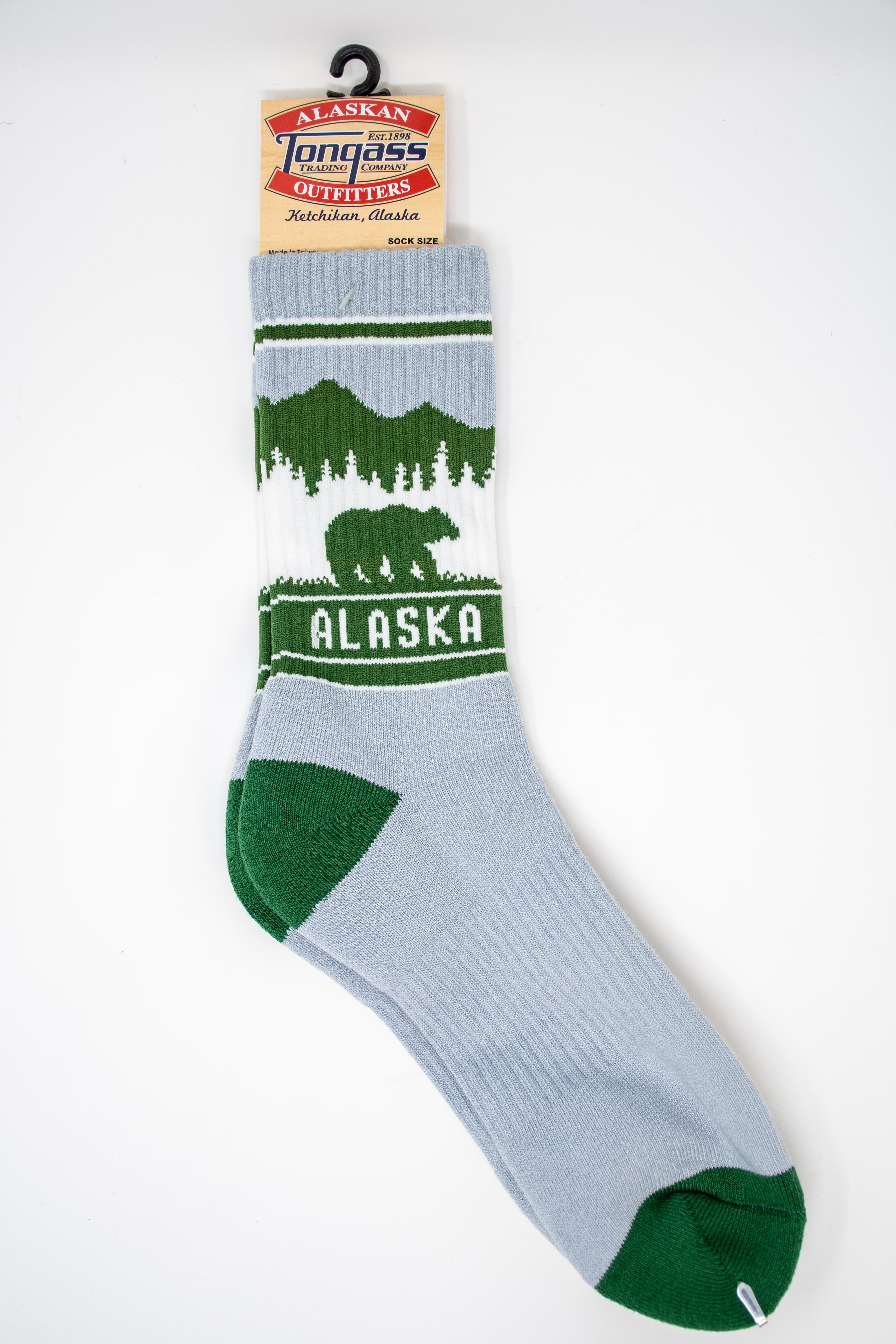  Bear Landscape Green Sock