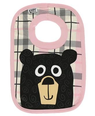 Infant Bib- Bear Hug Pink
