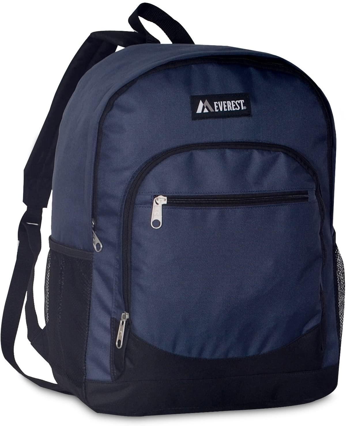  Backpack W/Front & Side Pocket : Navy