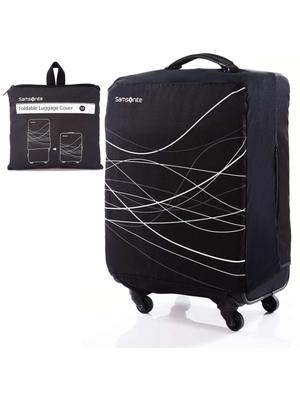 Foldable Luggage Cover: Md - Black