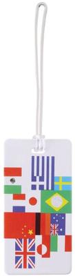 Luggage Tag Plastic - International Flags