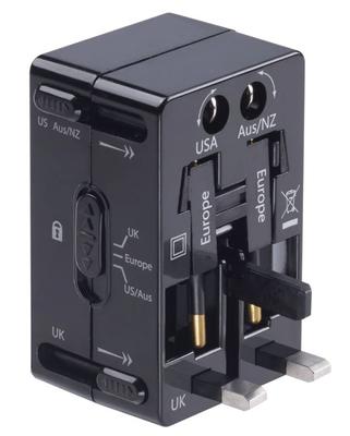 Adapter Plug Kit With 2.1a Dual Usb Charger (black)