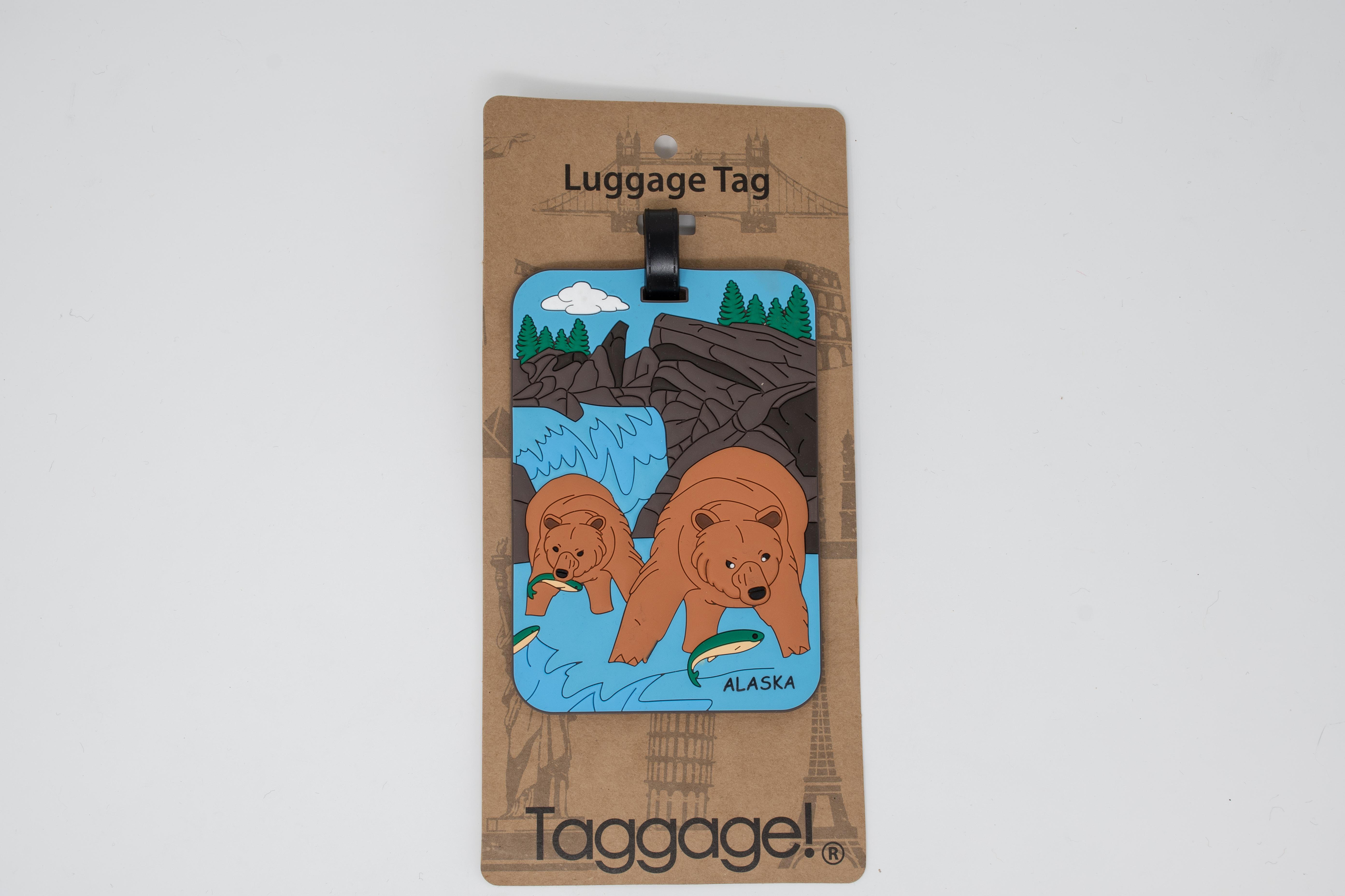  Luggage Tag - Grizzly Bears