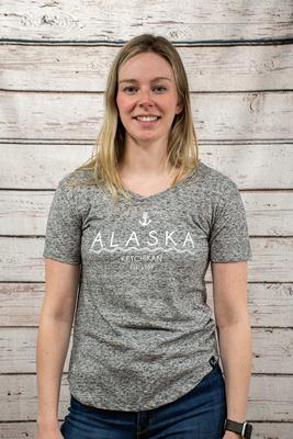 L`s V-neck Anchor Ktn Ak