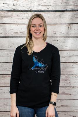 W`s Whale Splash Tee