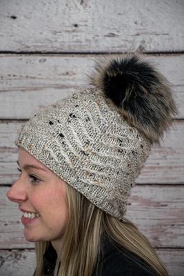 Village House- Fur Pom Beanie