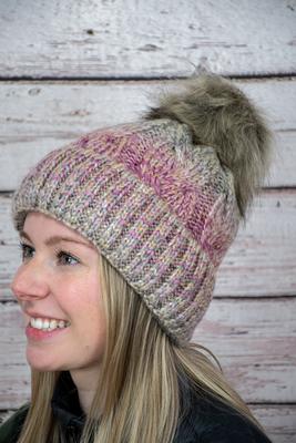 Village House- Fur Pom Beanie