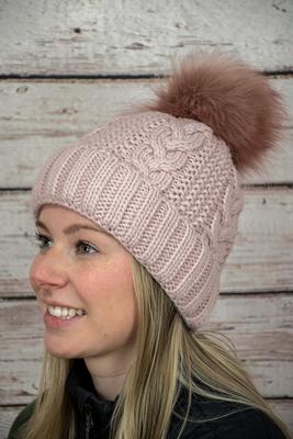 Village House- Fur Pom Beanie