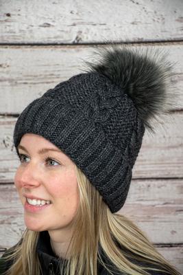 Village House- Fur Pom Beanie