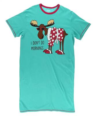 I Don`t Do Mornings Nightshirt Xxl