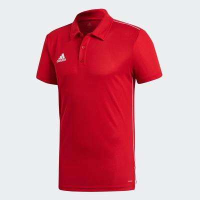 Core 18 Climalite Polo Shirt - Power Red/white