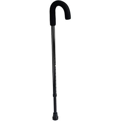 Tourist Handle Adjustable Cane - Black