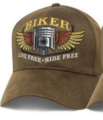 Biker Oilskin #3 Hat: Piston Wings