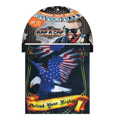 Rap-a-cap Multi Purpose Neck Scarf: Patriotic Eagle