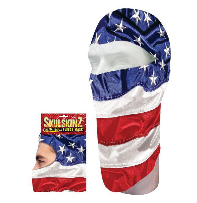  Skulskin Sublimation Fleece Mask : Usa Stars ` N Stripes