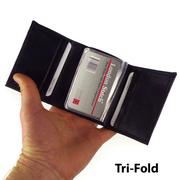 London Stitch: Rfid Leather Wallet - Black