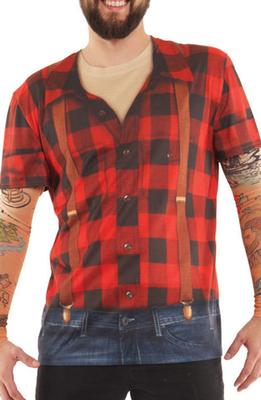 Faux Real: L/s Tee Lumberjack Tattoo