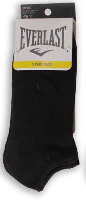 Everlast Socks: No Show - Black (3pk)