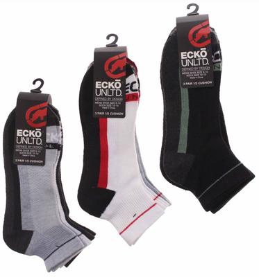 Socks- Ecko Unltd. 1/4 Cut - 3pk