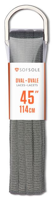  Sof Sole : Athletic Oval Laces- Grey (45 