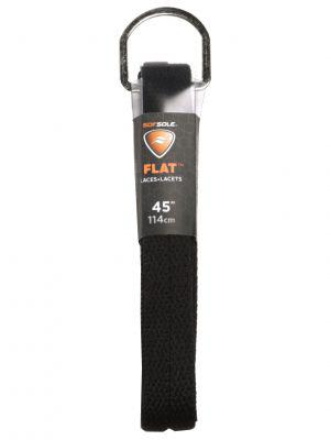  Sof Sole : Athletic Flat Laces- Black (45 