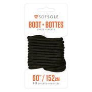 Sof Sole: Round Boot Lace - Black Waxed 60