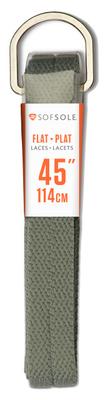 Sof Sole: Athletic Flat Laces- Charcoal (45