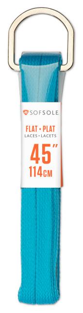  Sof Sole : Athletic Flat Laces- Aqua (45 