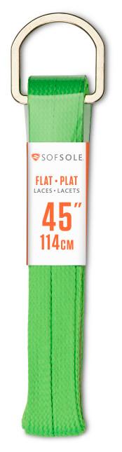  Sof Sole : Athletic Flat Laces- Bright Green (45 