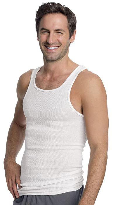  Men's Red Label Tagless Comfortsoft A- Tee 3pk - White