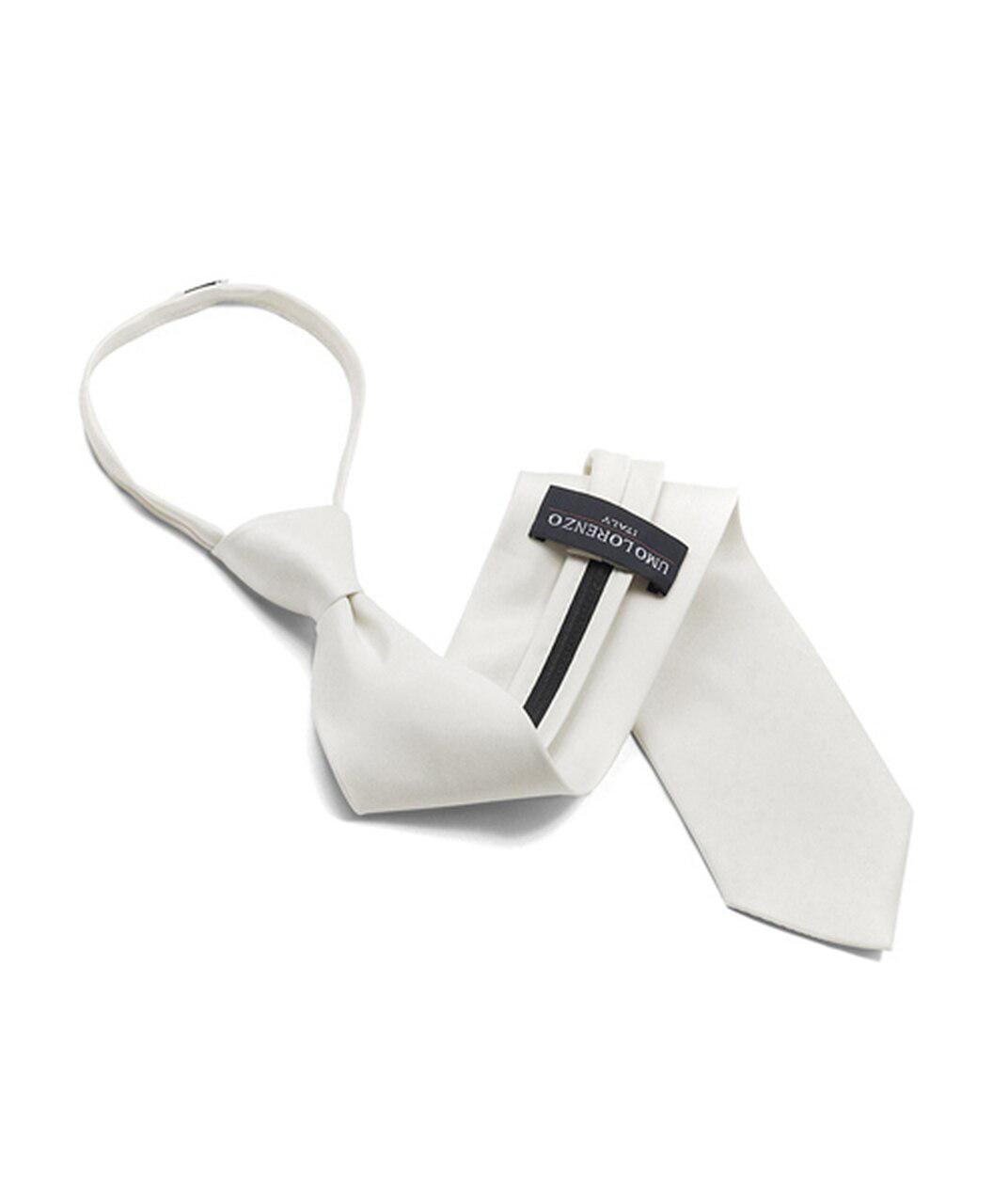  Zip (Up) Tie - White