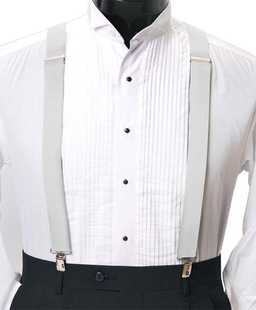  Clip Suspender - White