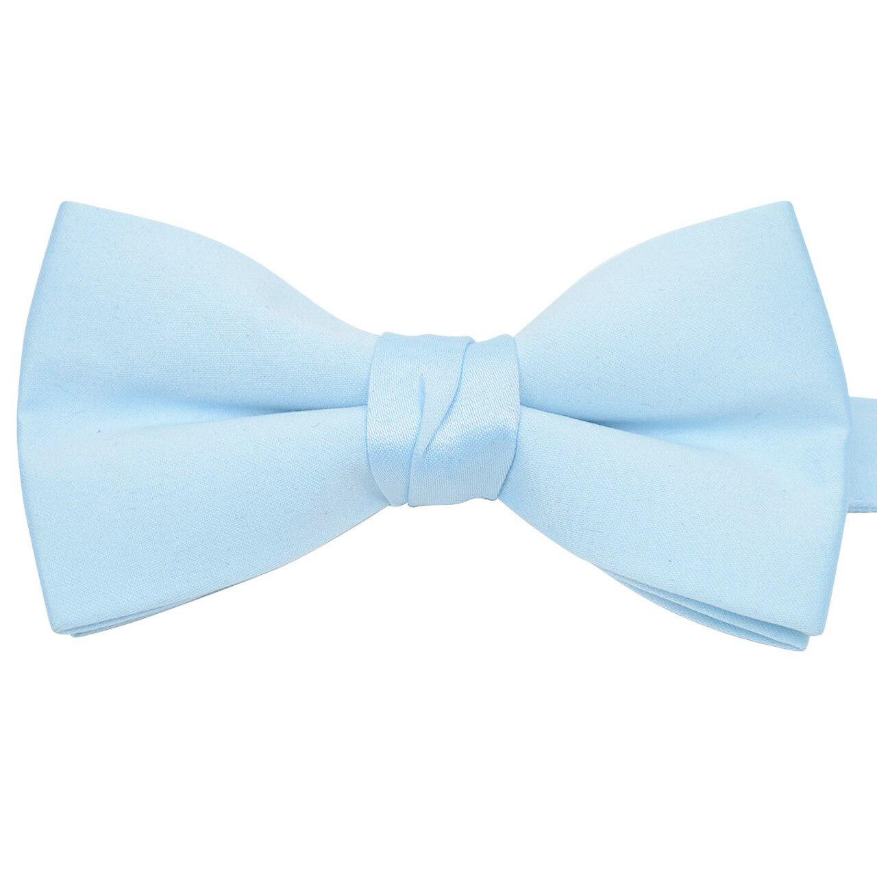  Solid Bow Tie Boxed - Sky Blue