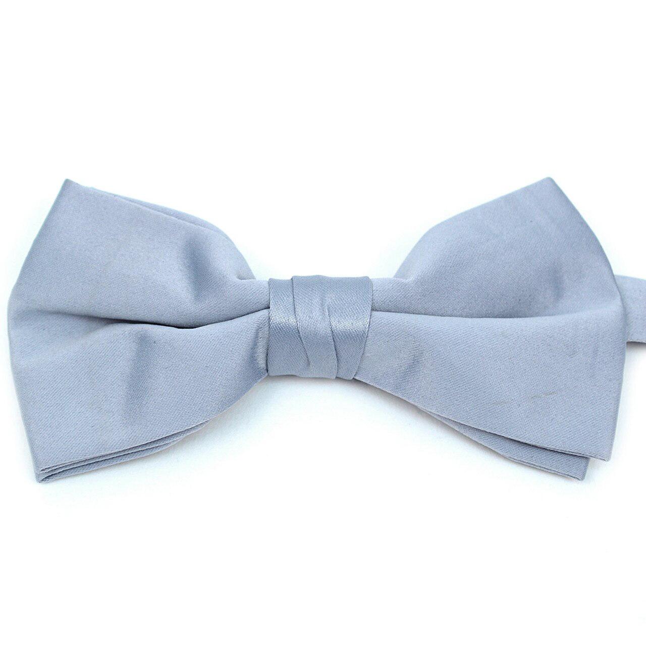  Solid Bow Tie Boxed - Grey