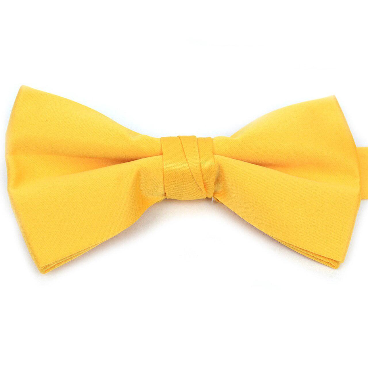  Solid Bow Tie Boxed - Yellow
