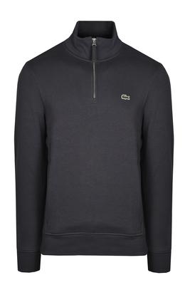 Interlock Solid Sweater Classic 1/4 Zip - Dark Grey