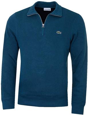 Interlock Solid Sweater Classic 1/4 Zip - Blue